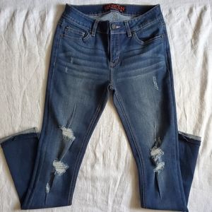 ENJEAN SKINNY DISTRESSED JEANS SIZE 5